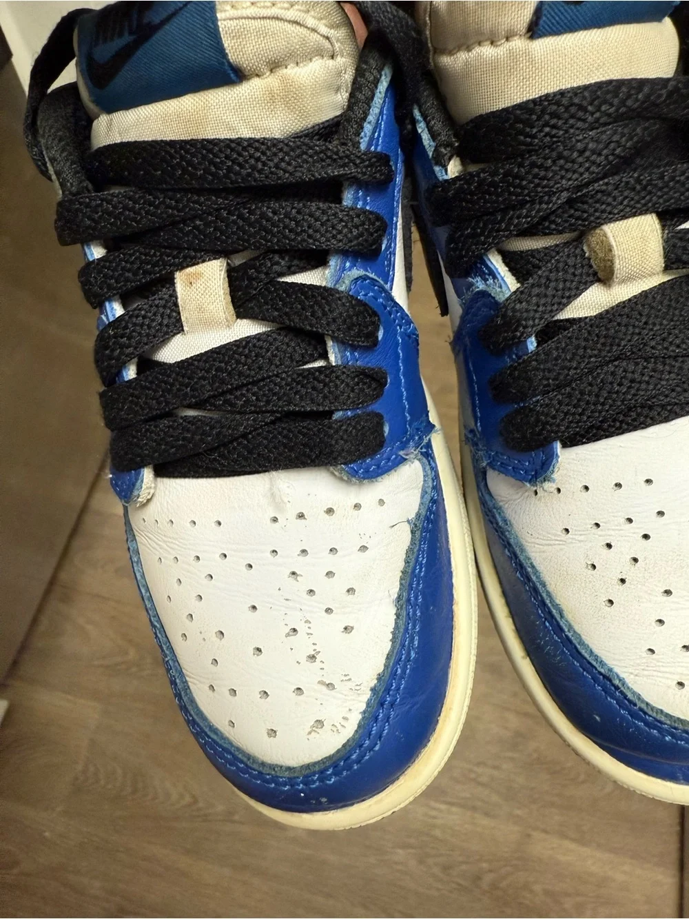 Nike Air Jordan 1 Retro Low Game Royal Blue White FQ5436-140 PS Size 12C Used